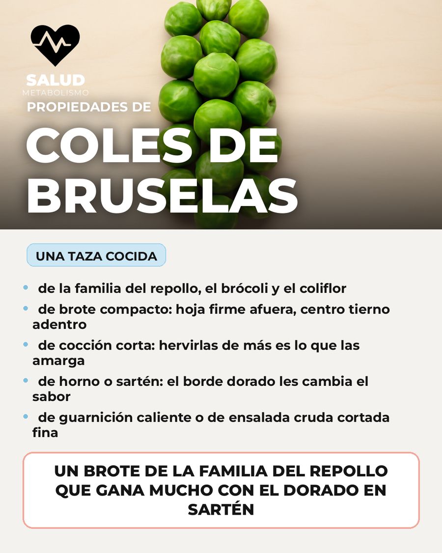 Coles de bruselas: qué aporta una porción