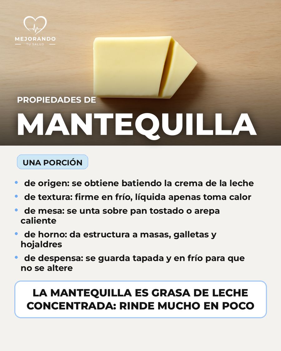 Mantequilla: qué aporta una porción