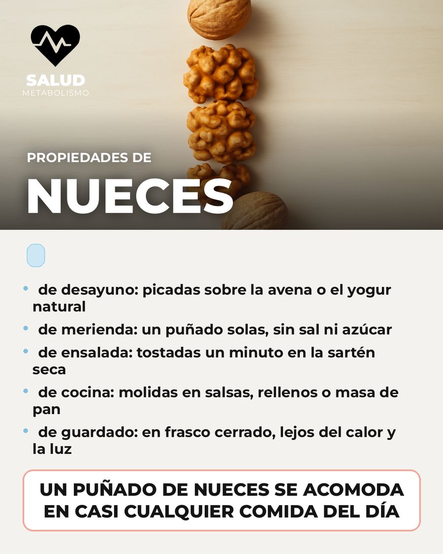 Nueces: qué aporta una porción