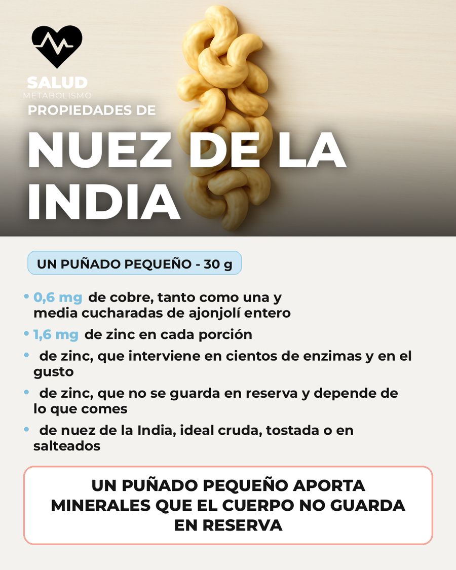 Nuez de la india: qué aporta una porción